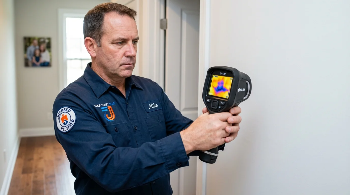Thermal imaging leak detection by Johns Plumbing LLC in Deerfield